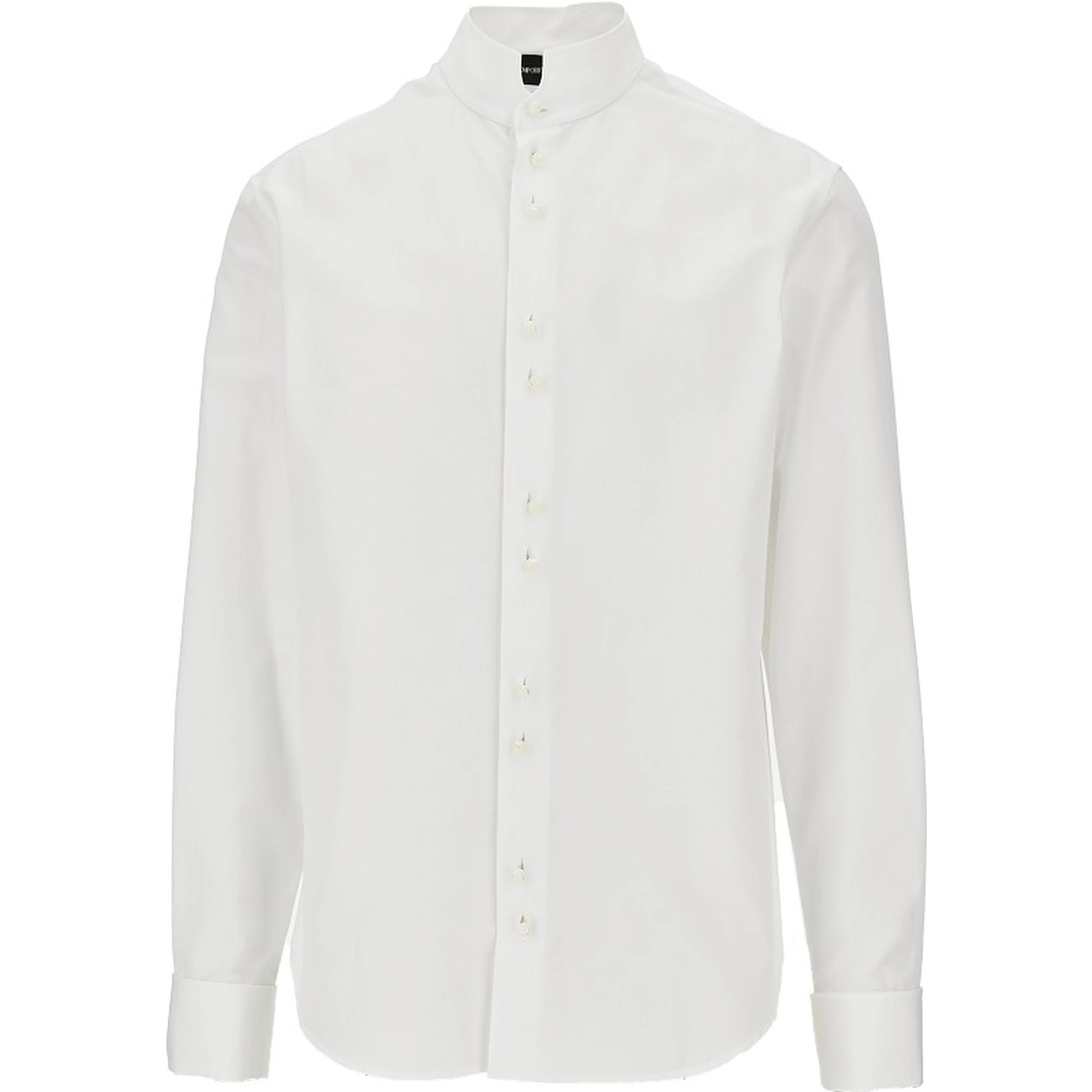 Cotton shirt with mother-of-pearl buttons
