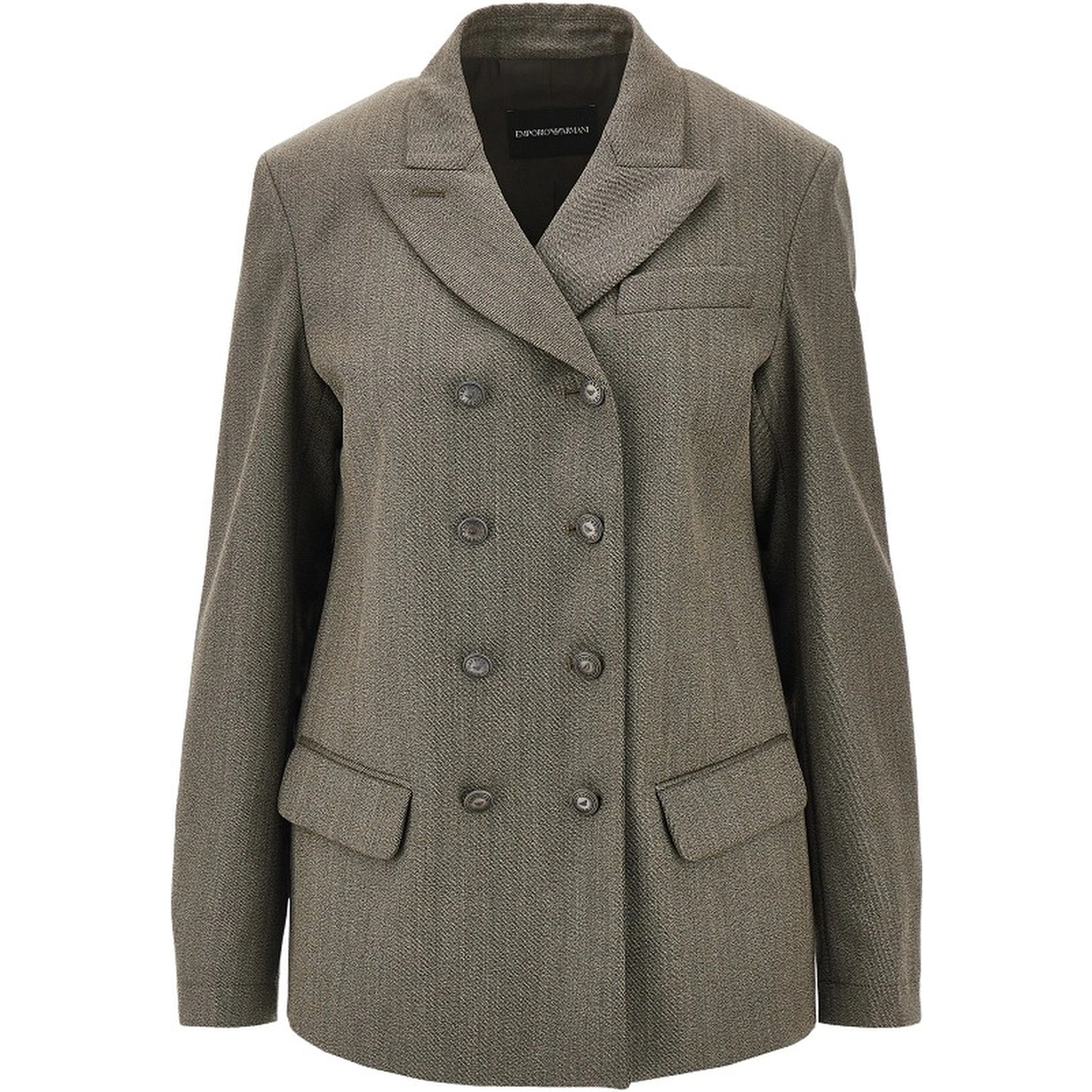 Virgin wool double-breasted jacket