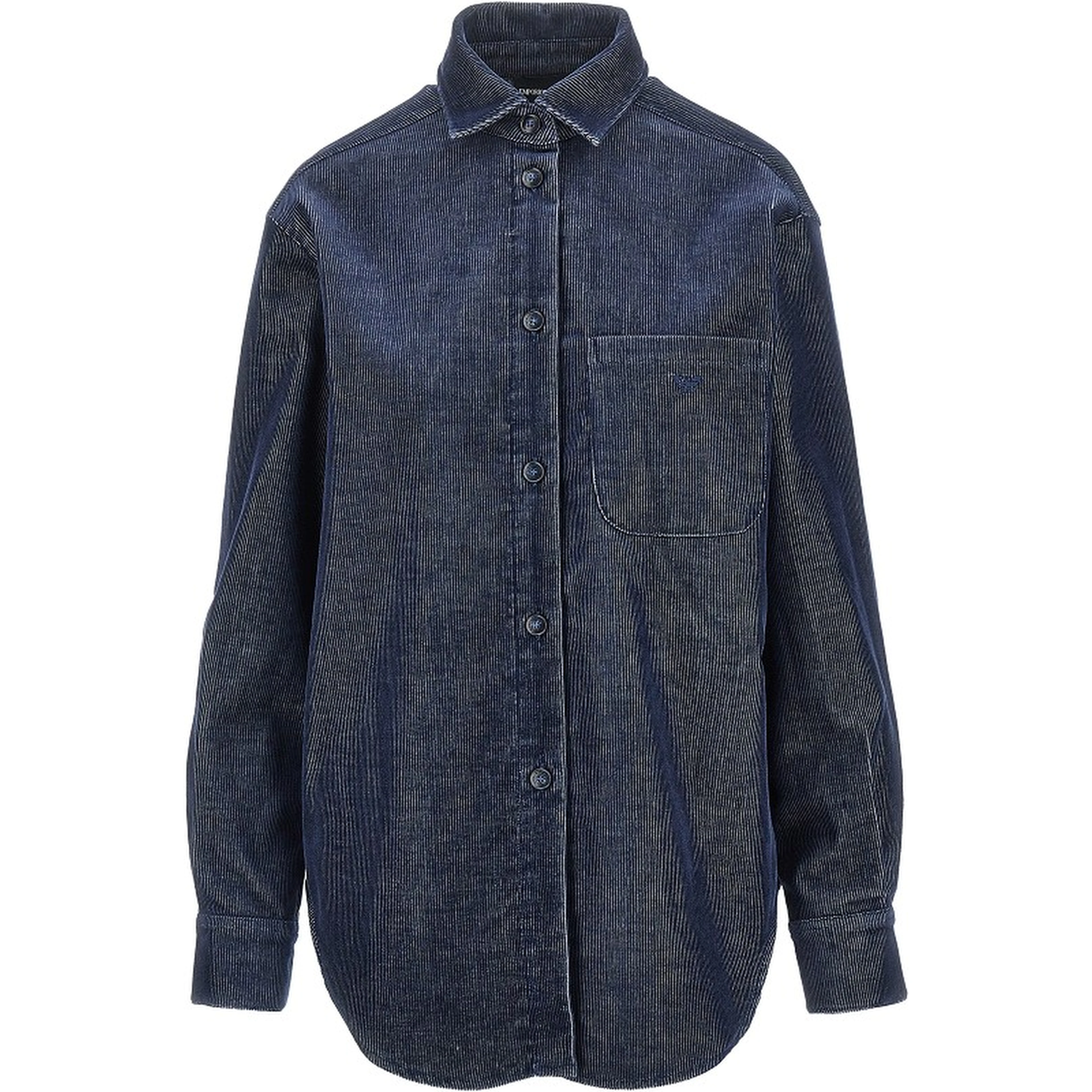 Corduroy shirt with Eagle embroidery