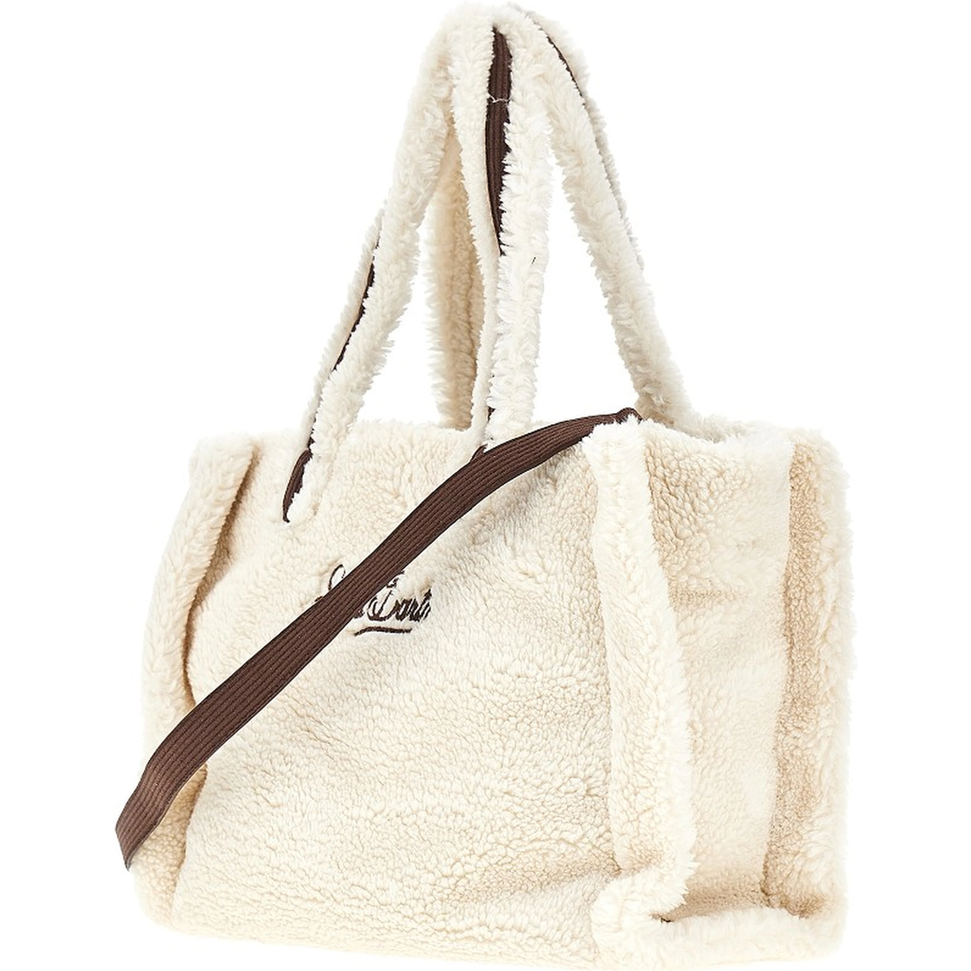 Teddy fabric 'Colette' bag