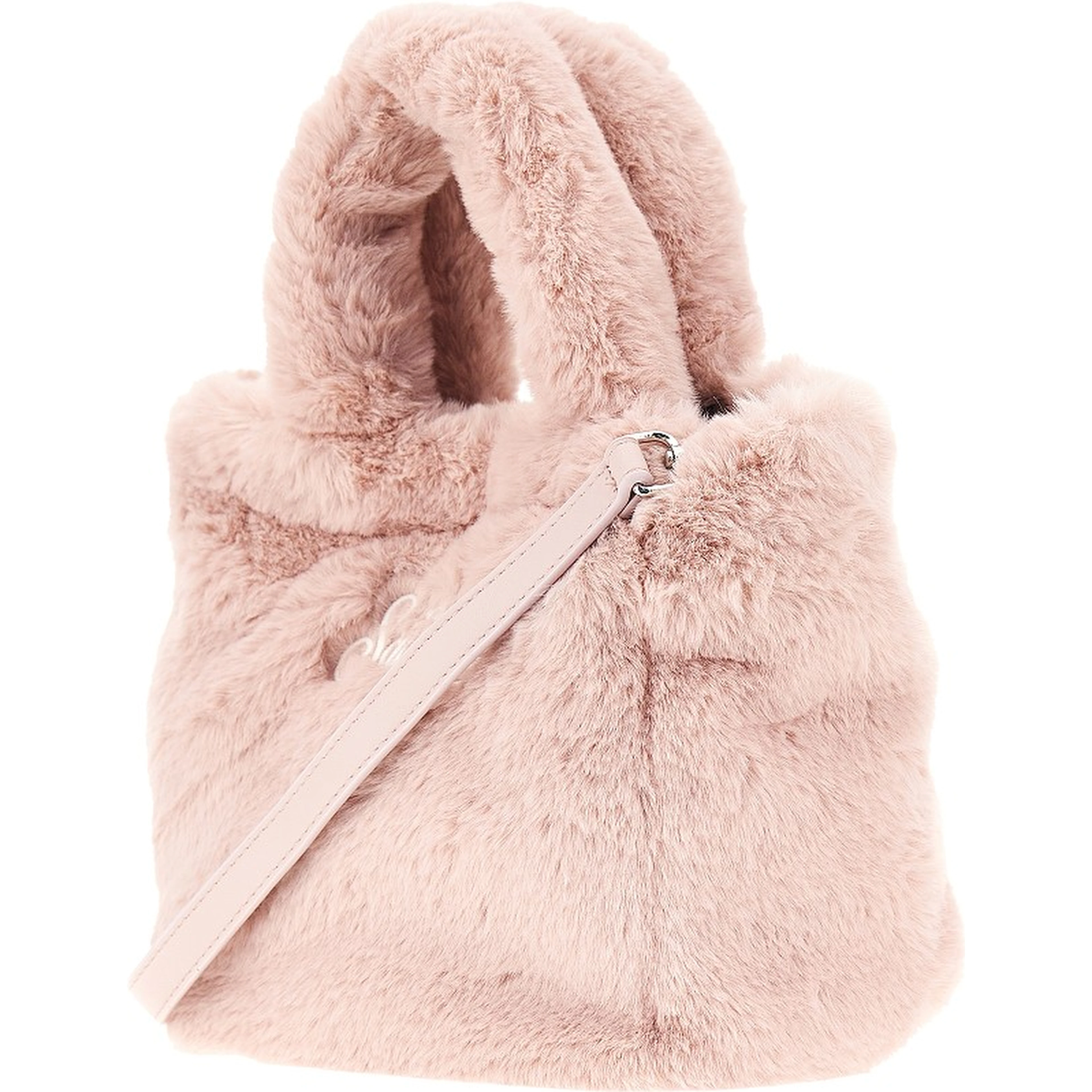 'Mini Vanity' faux fur bag