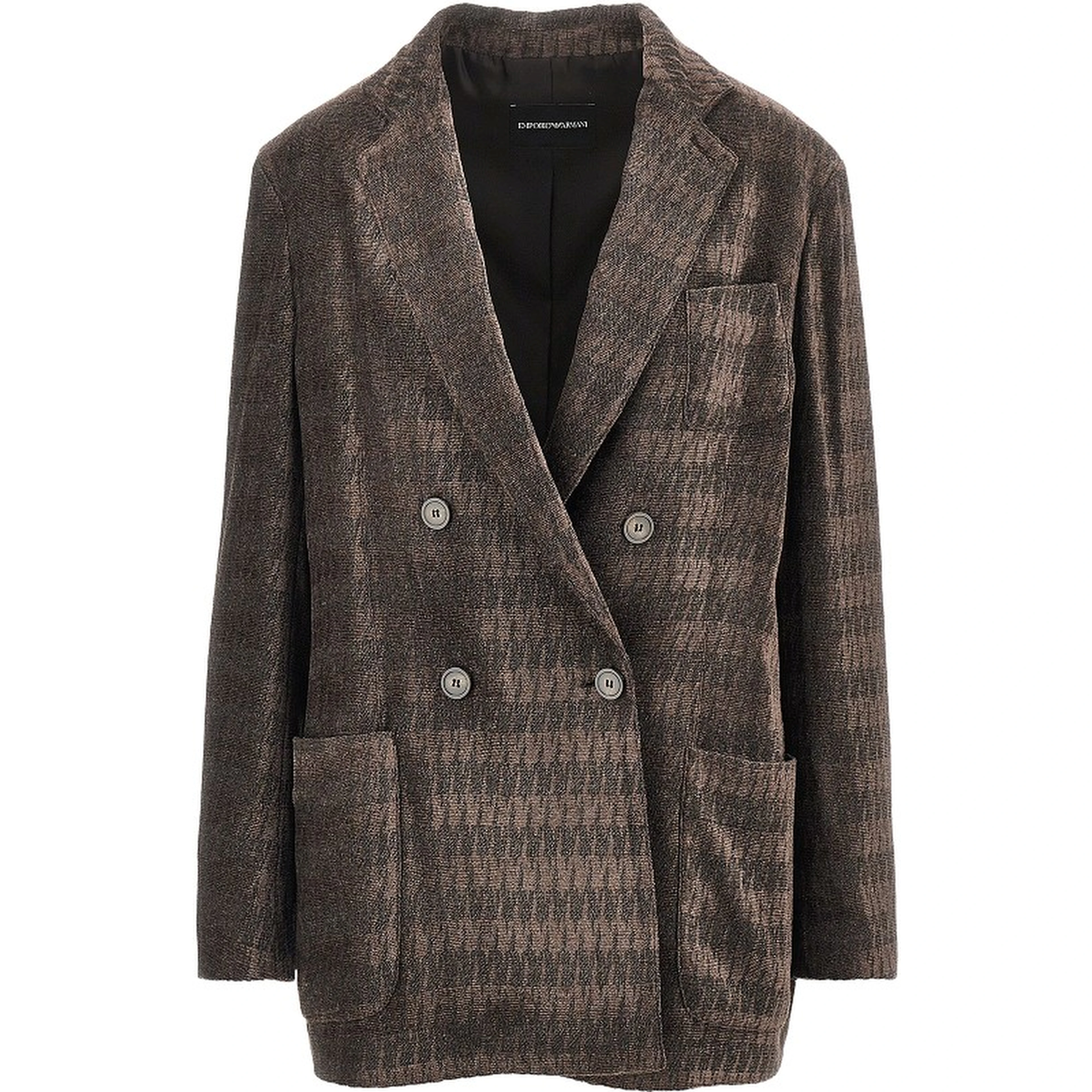 Jacquard chenille double-breasted jacket