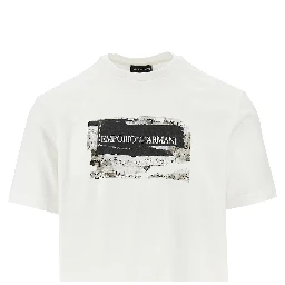 Logo embroidery and print T-shirt