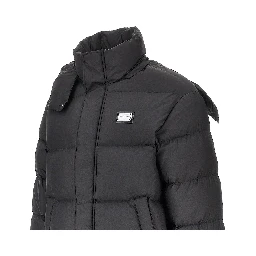 Logo plate down jacket