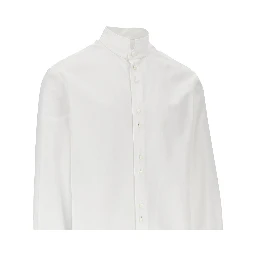 Cotton shirt with mother-of-pearl buttons
