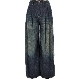 Lightweight denim wide leg 'J8K' pants