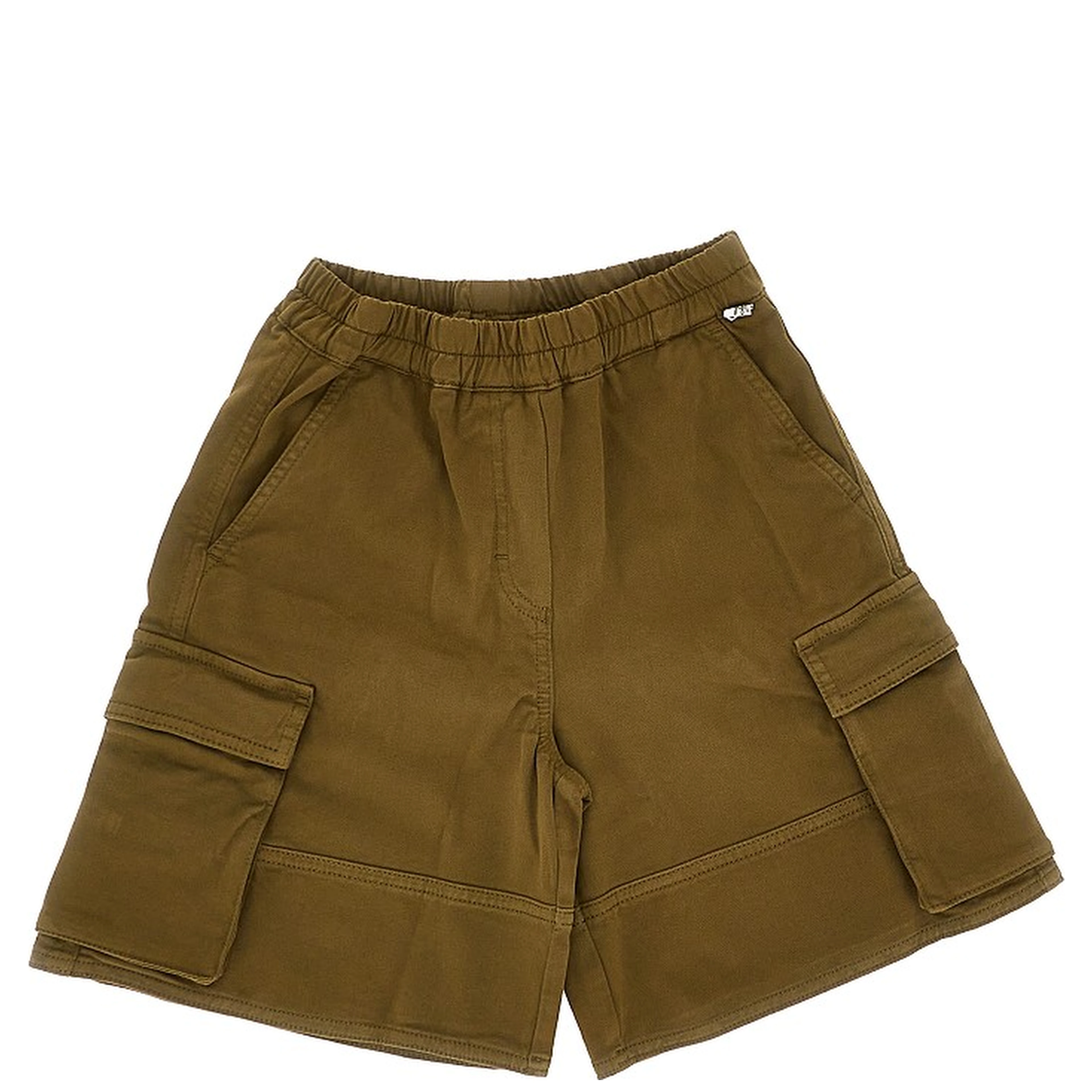 Stretch gabardine cargo shorts