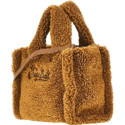 Teddy fabric mini 'Vanity' bag