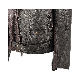 Leather biker jacket