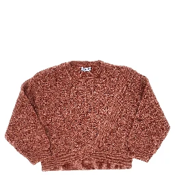 Wrap-over effect alpaca-blend sweater