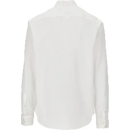 Cotton shirt with mother-of-pearl buttons