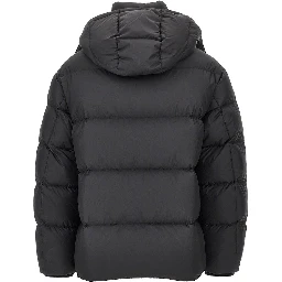 Logo plate down jacket