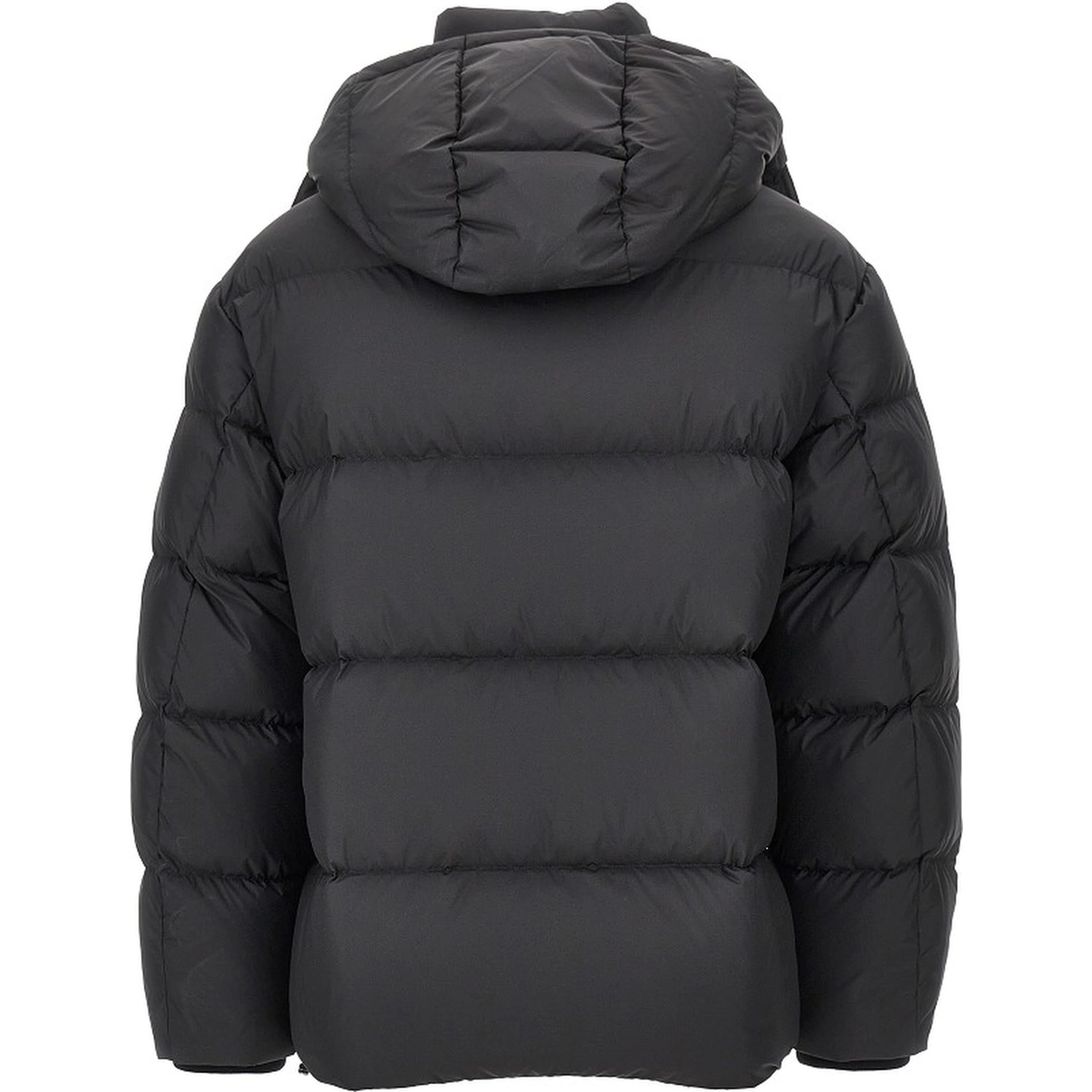 Logo plate down jacket