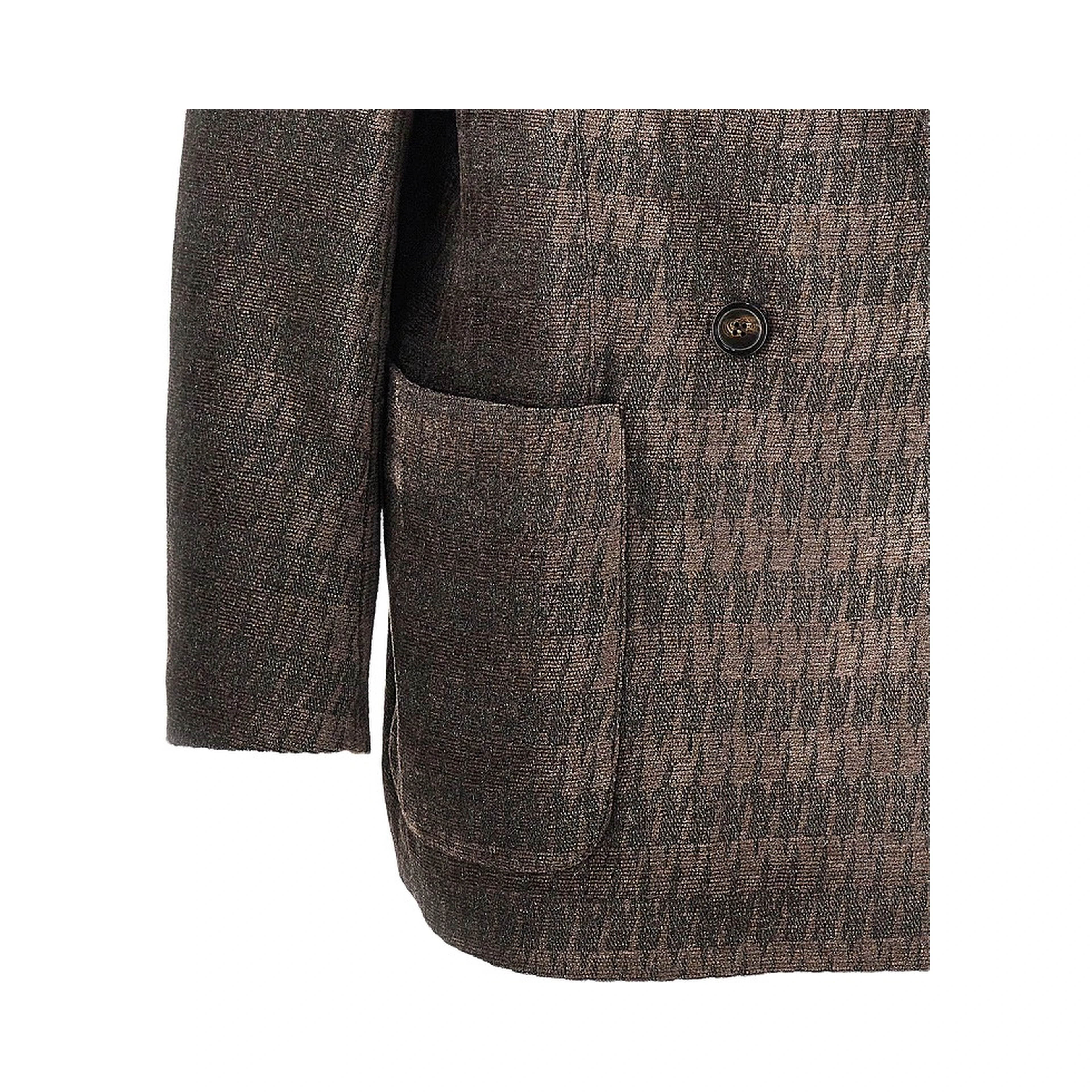 Jacquard chenille double-breasted jacket