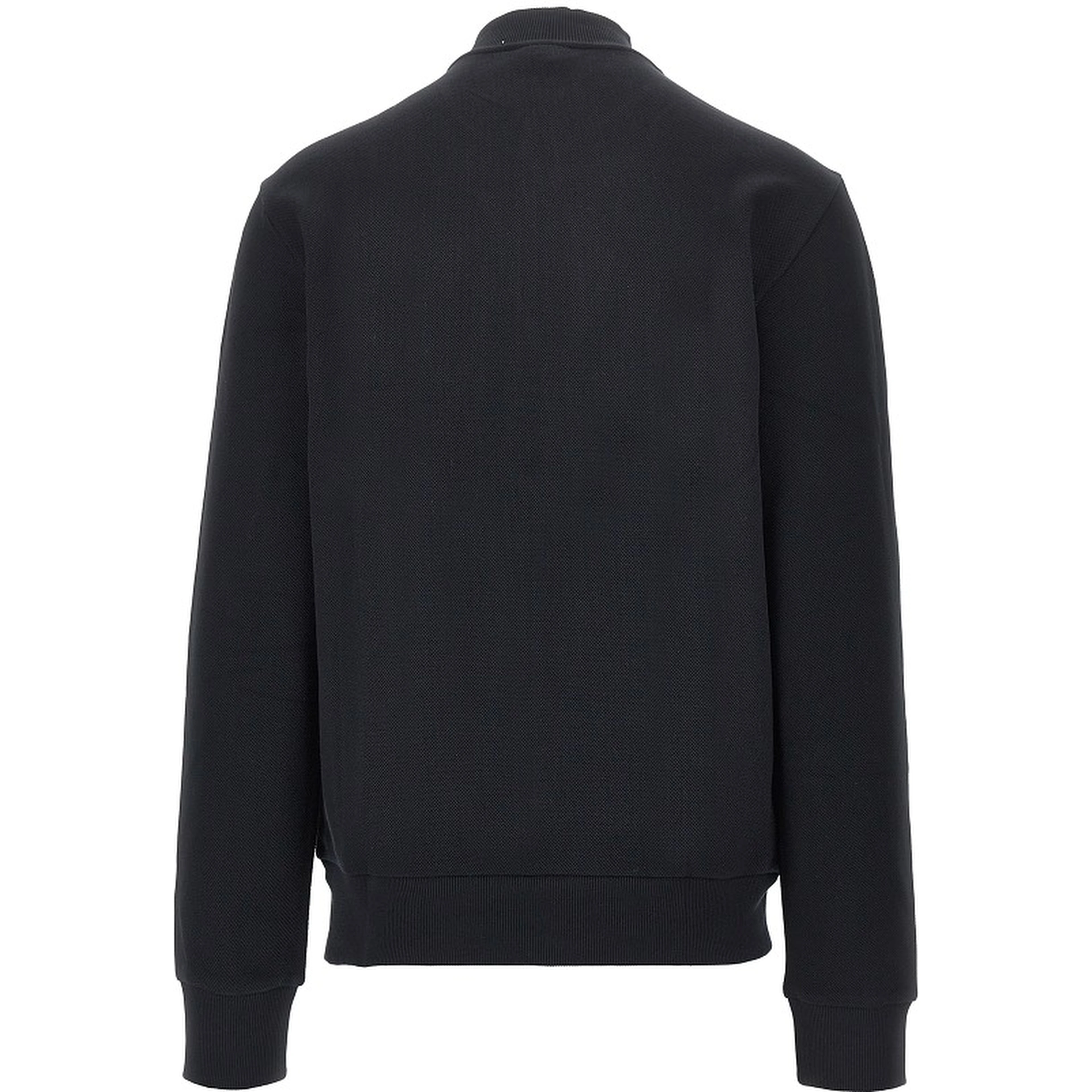 Piquet jersey full-zip sweatshirt