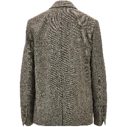 Virgin wool double-breasted jacket