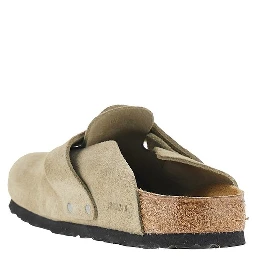 'Loma' suede leather clogs