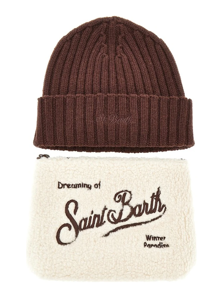 Pouch and beanie hat Christmas Gift Box