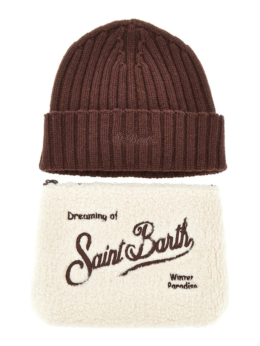 Pouch and beanie hat Christmas Gift Box