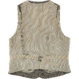 Double-breasted wool vest
