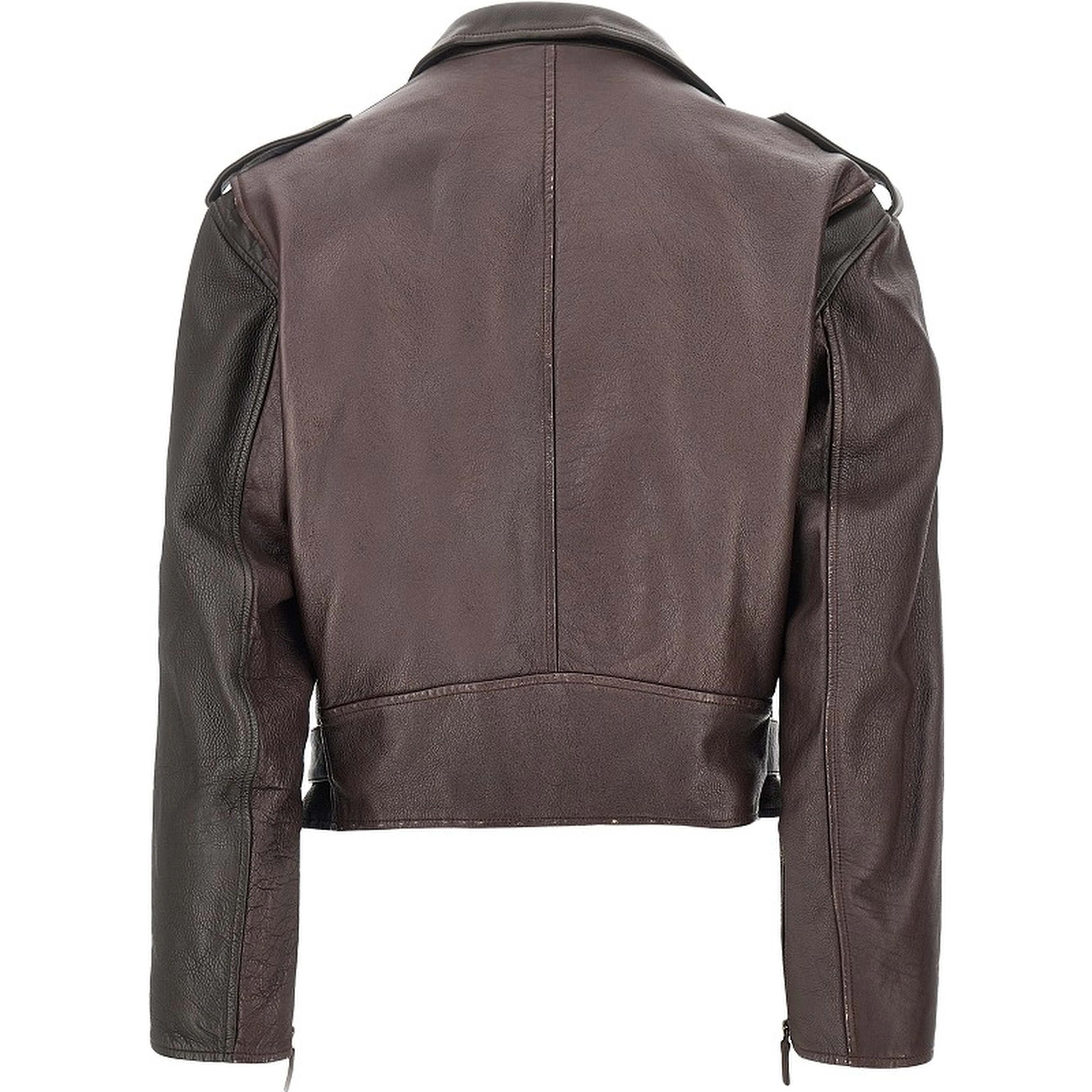 Leather biker jacket