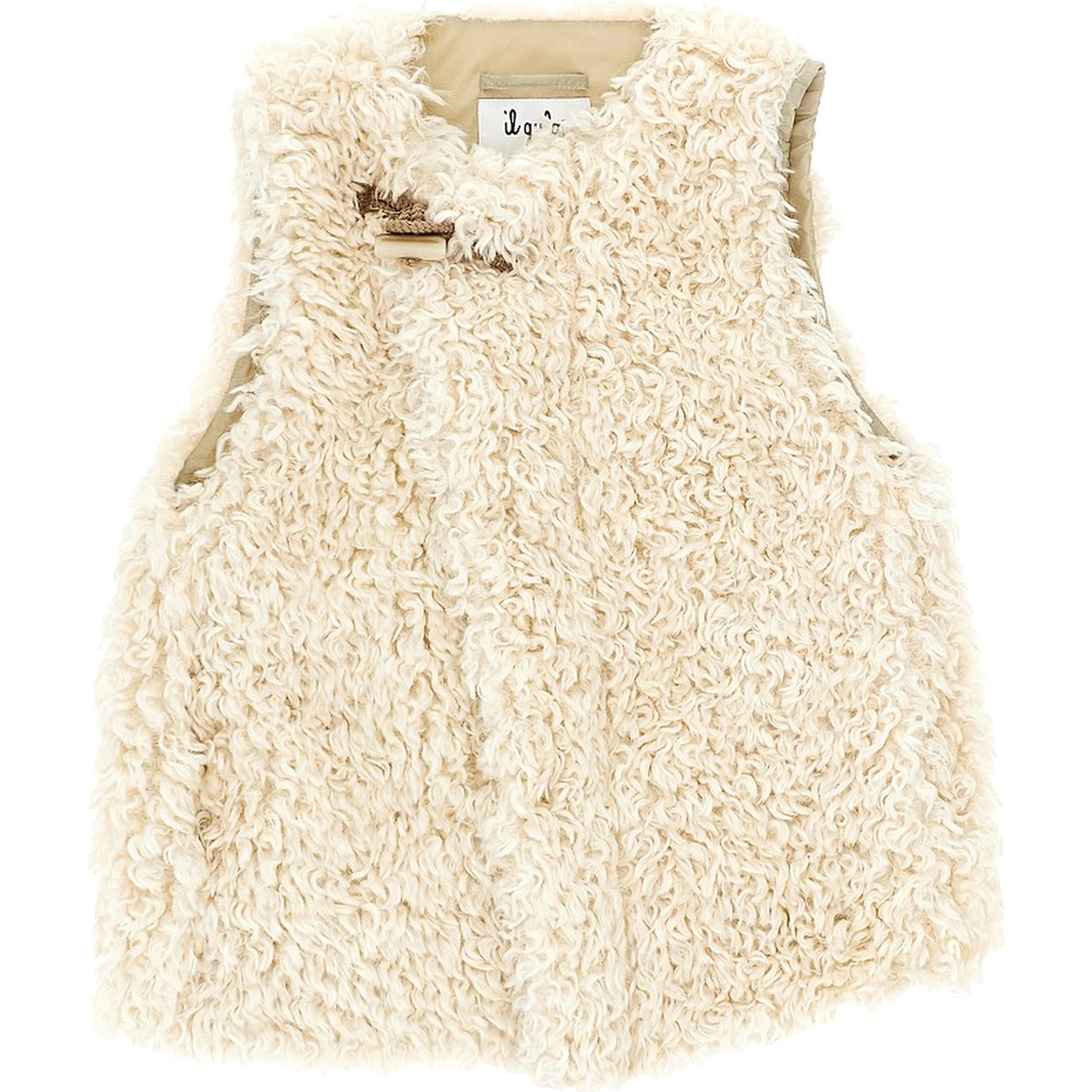 Faux shearling fur vest