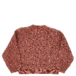 Wrap-over effect alpaca-blend sweater
