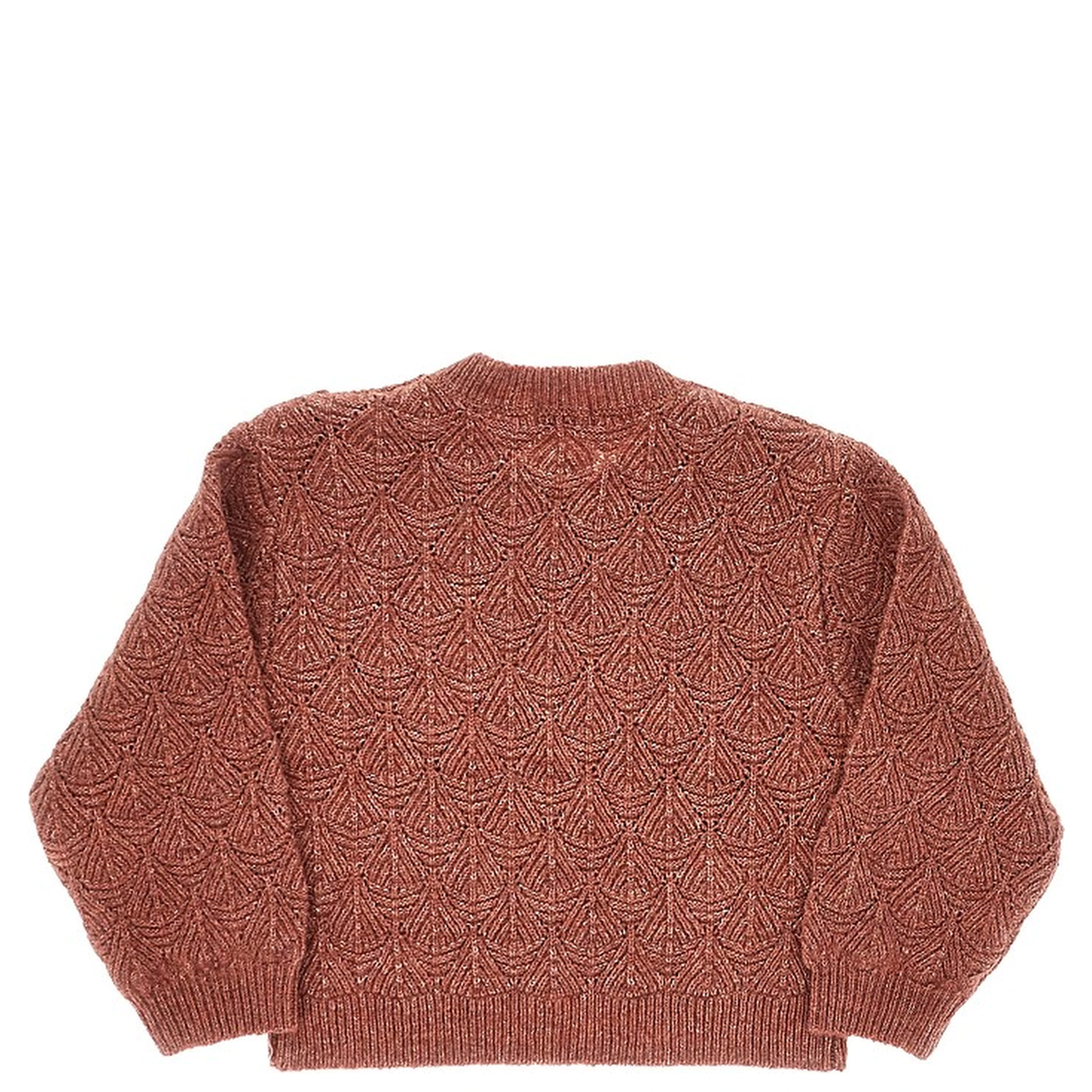 Wrap-over effect alpaca-blend sweater