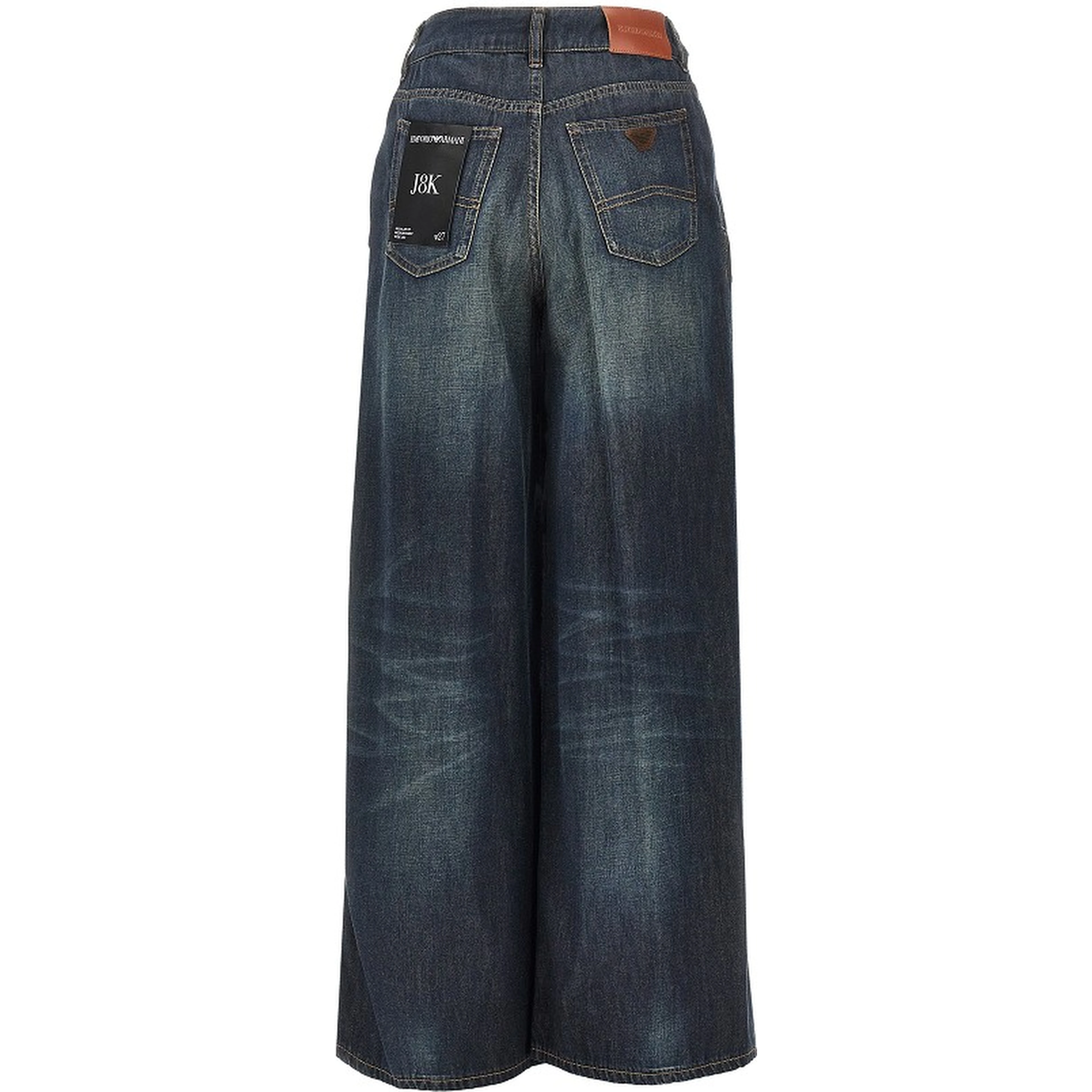 Lightweight denim wide leg 'J8K' pants