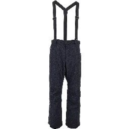 Denim effect wool ski pants