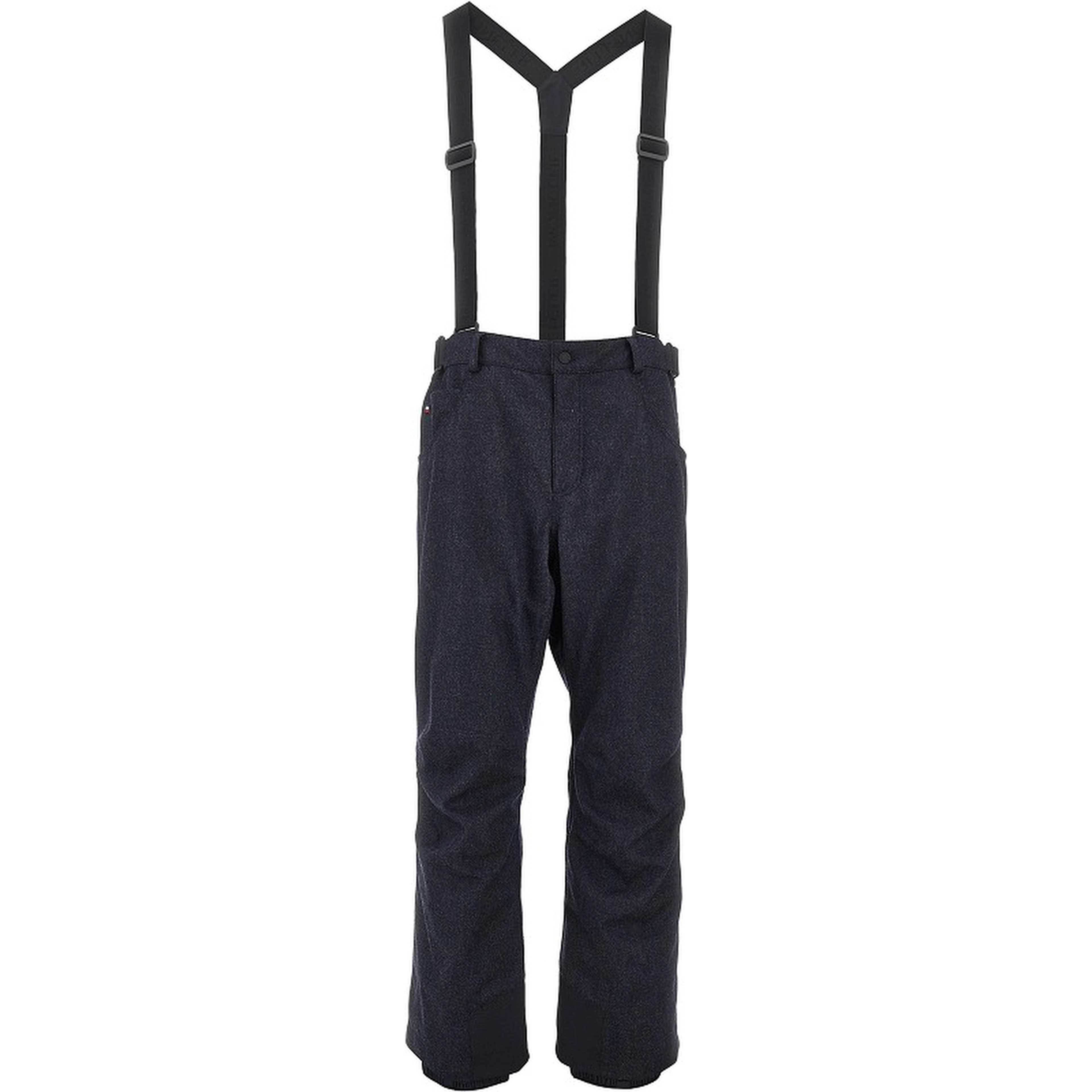 Denim effect wool ski pants