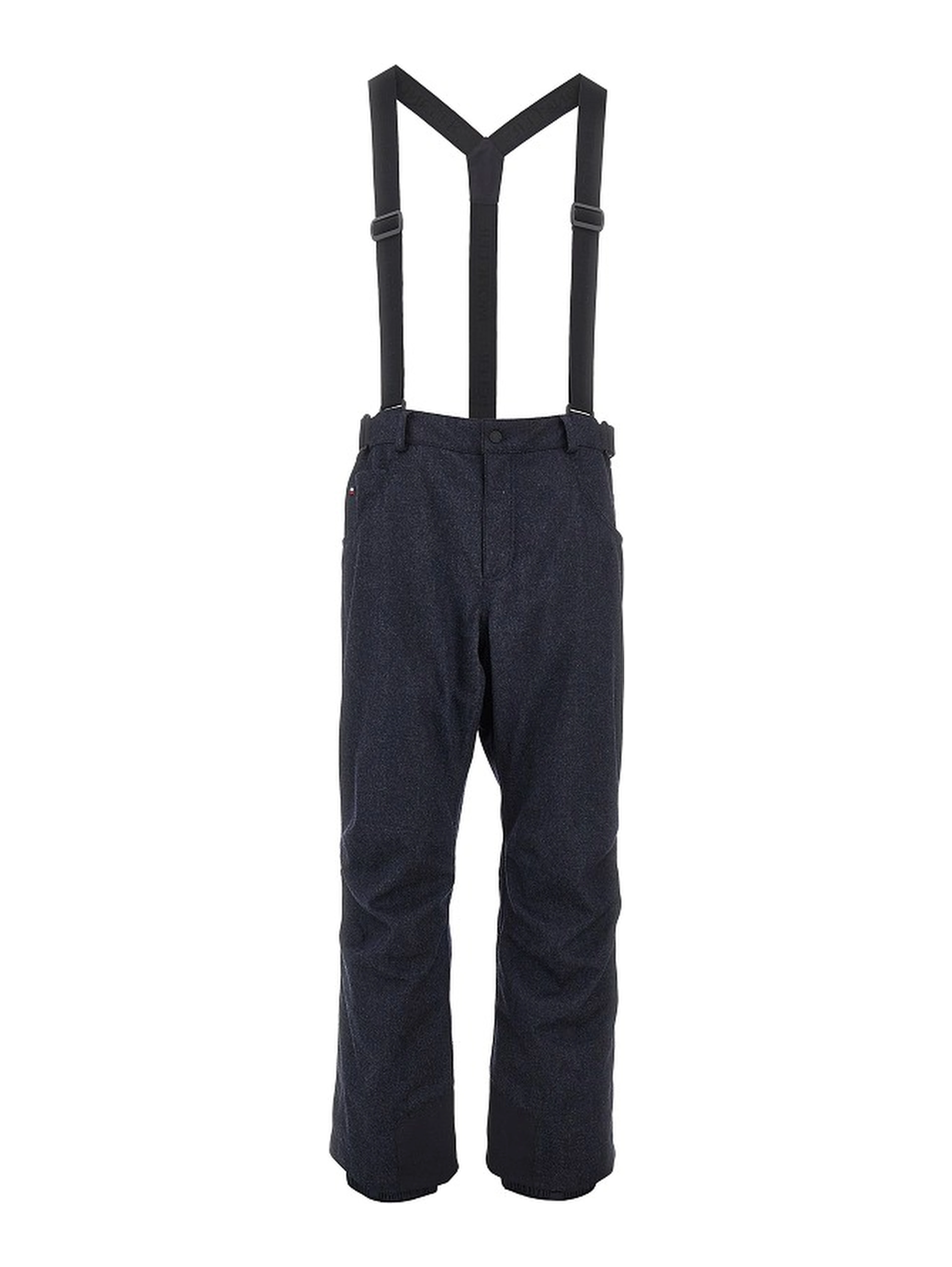 Denim effect wool ski pants
