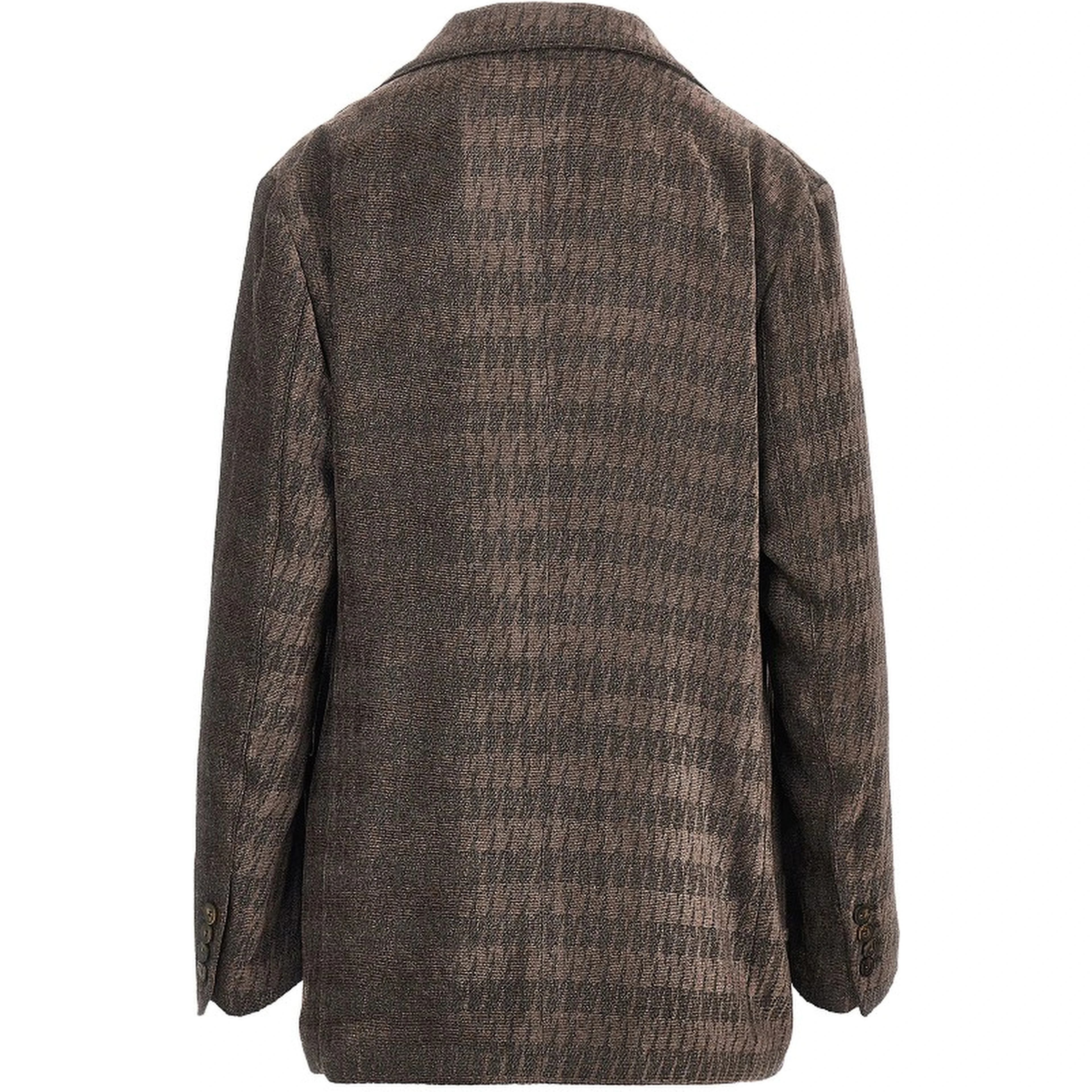 Jacquard chenille double-breasted jacket