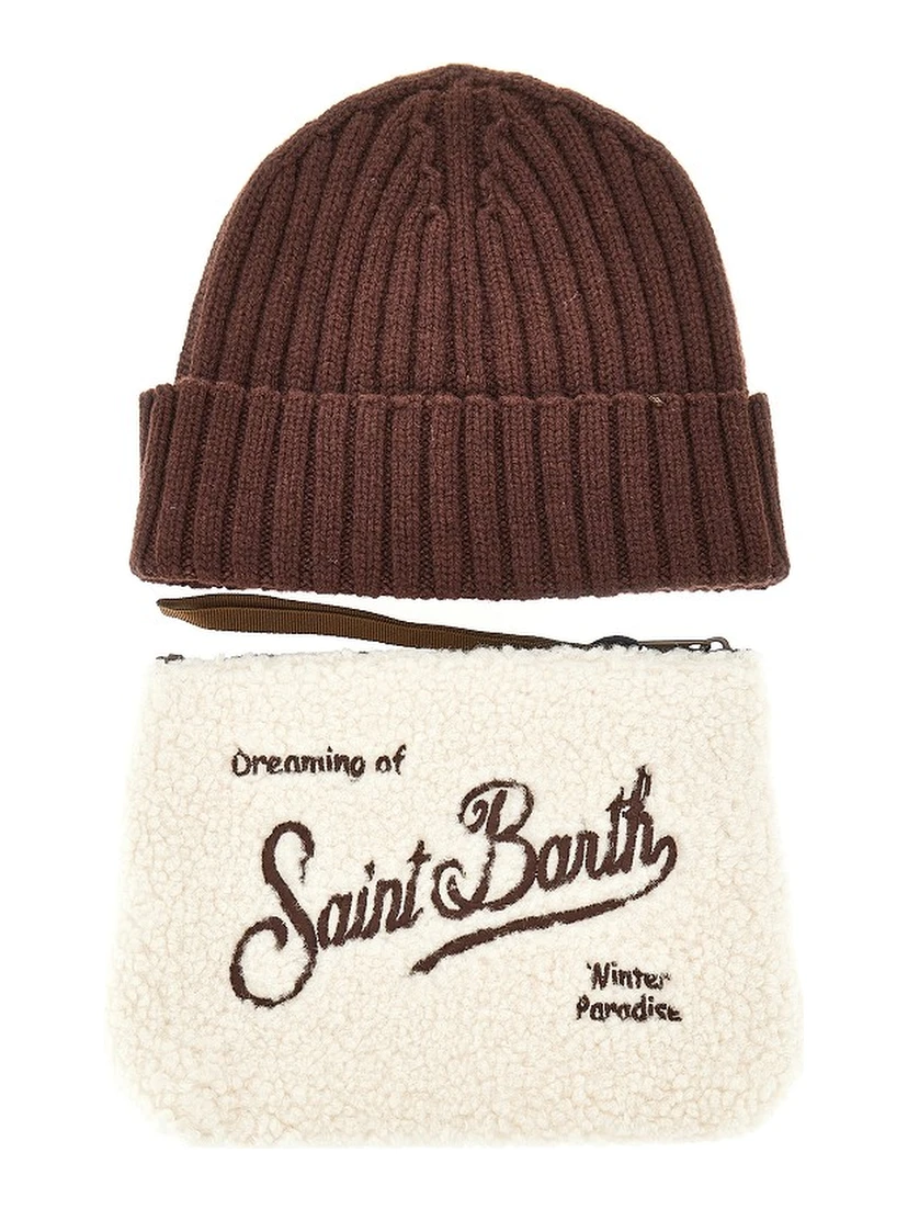 Pouch and beanie hat Christmas Gift Box