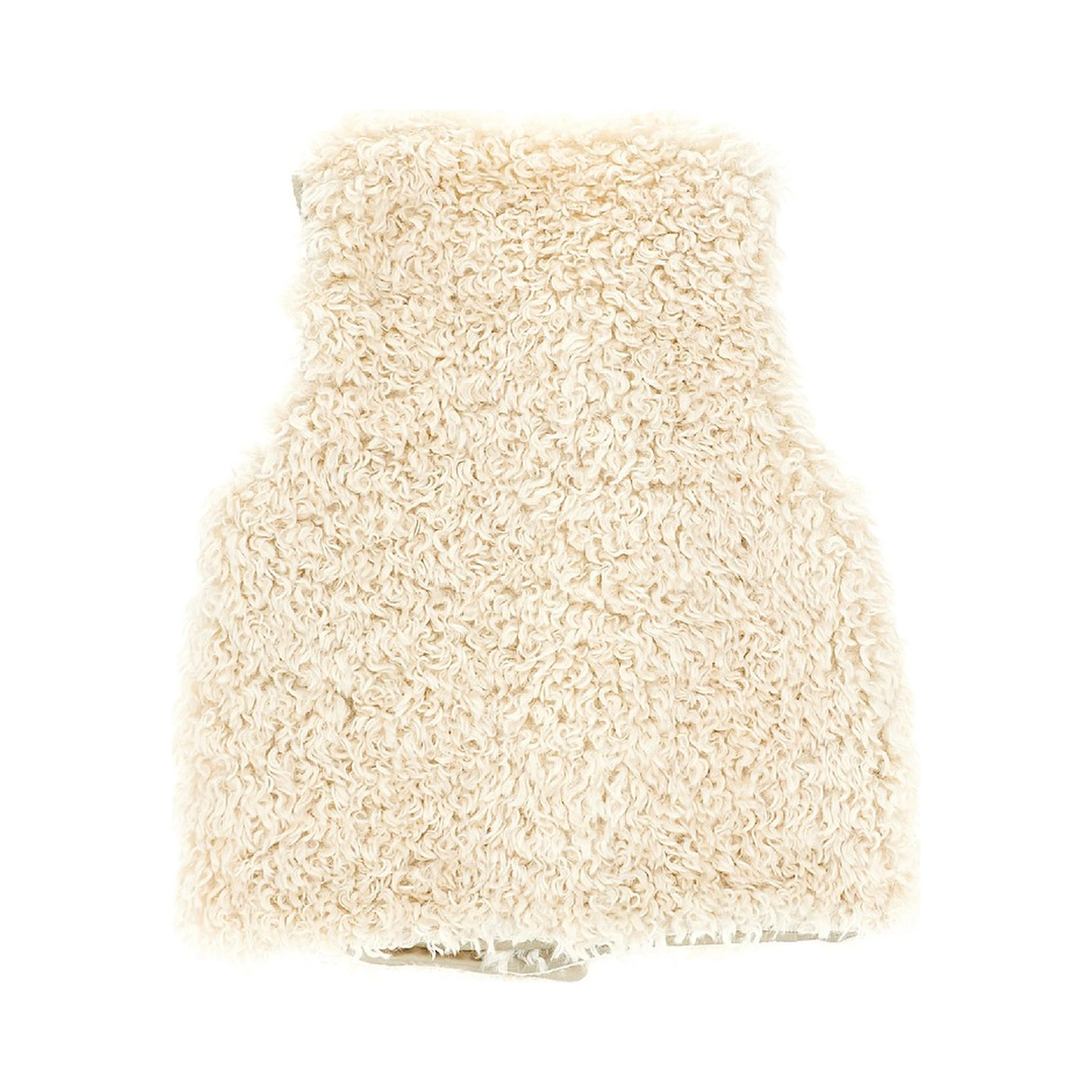 Faux shearling fur vest