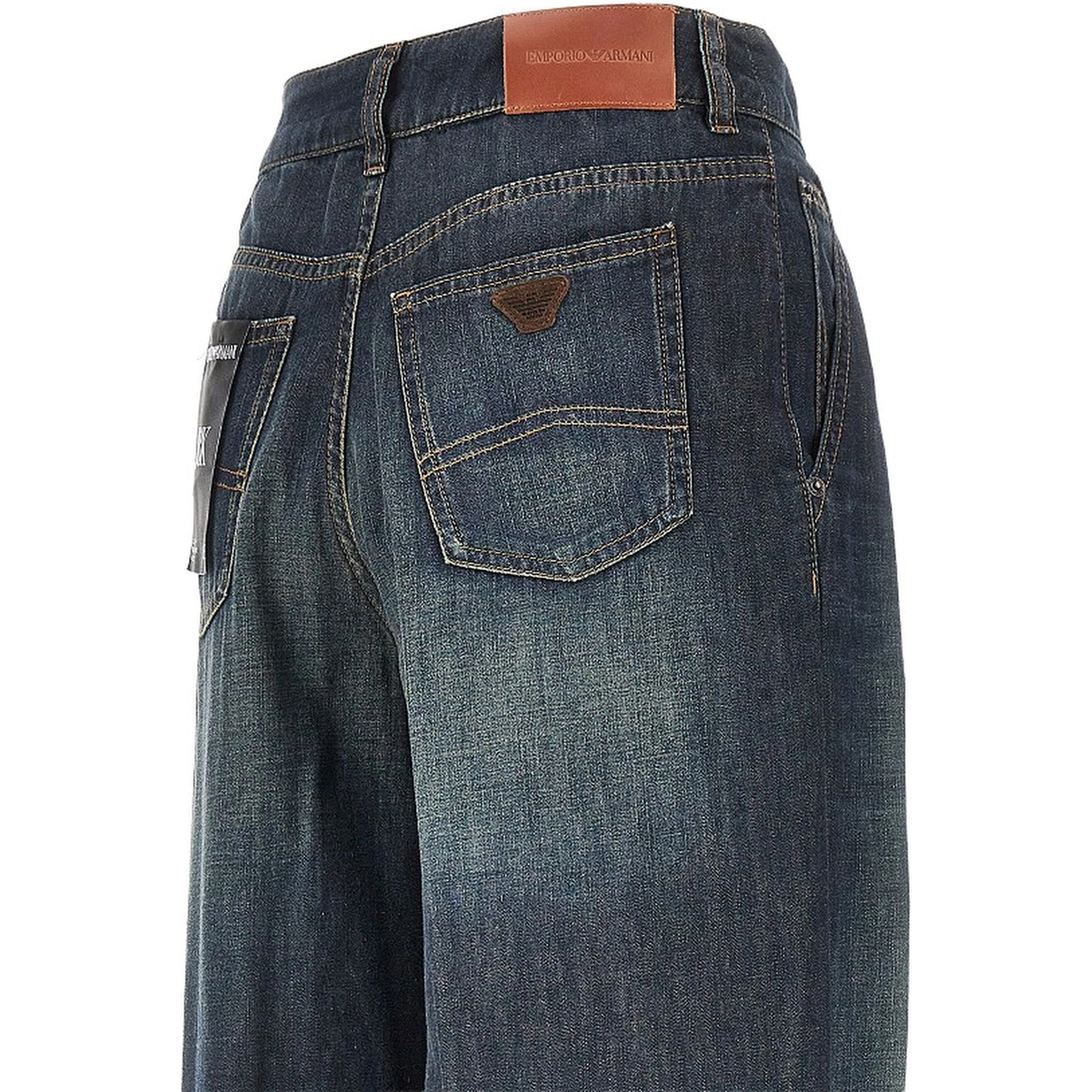 Lightweight denim wide leg 'J8K' pants