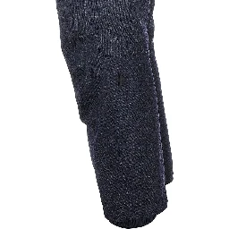 Denim effect wool ski pants