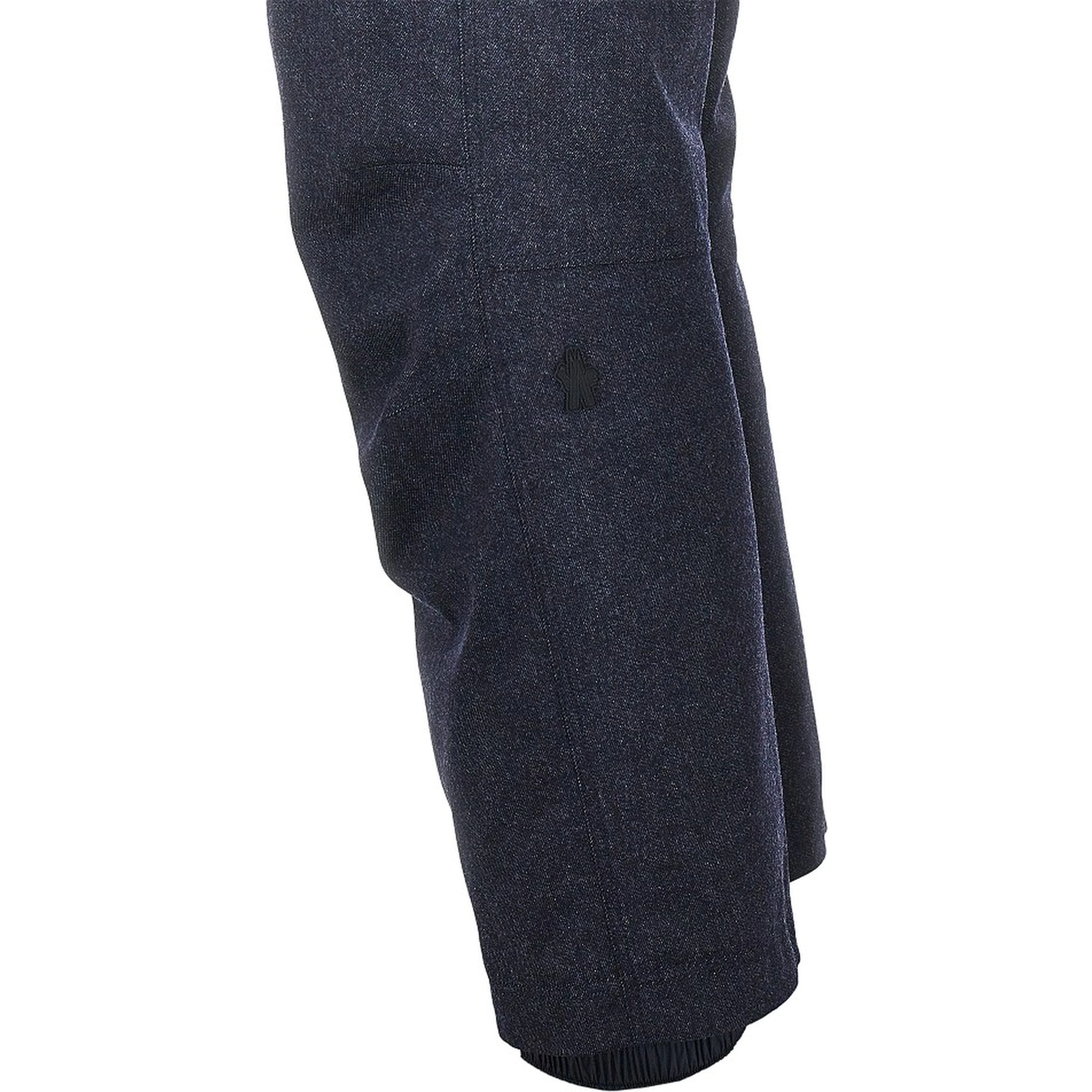 Denim effect wool ski pants