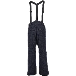 Denim effect wool ski pants