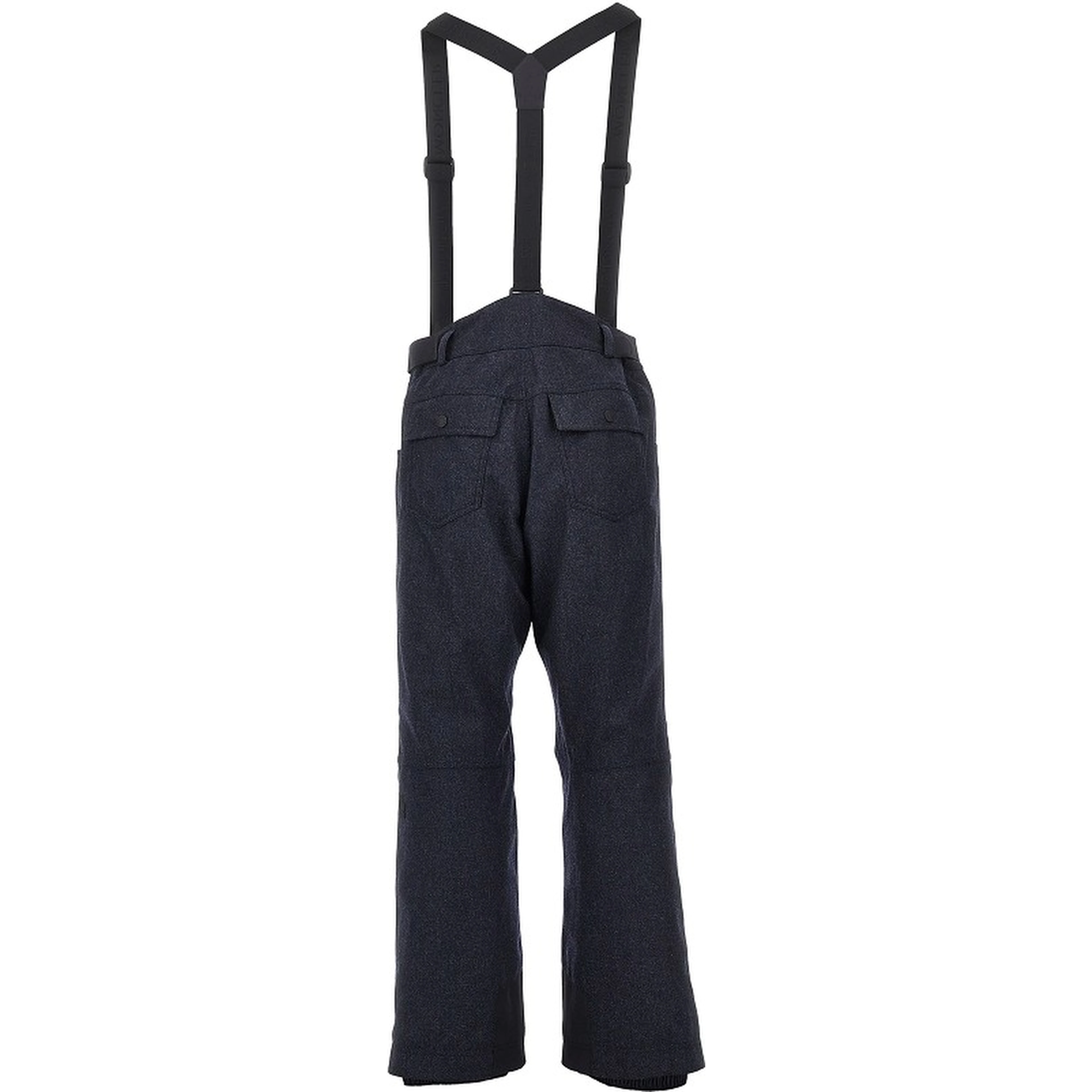 Denim effect wool ski pants