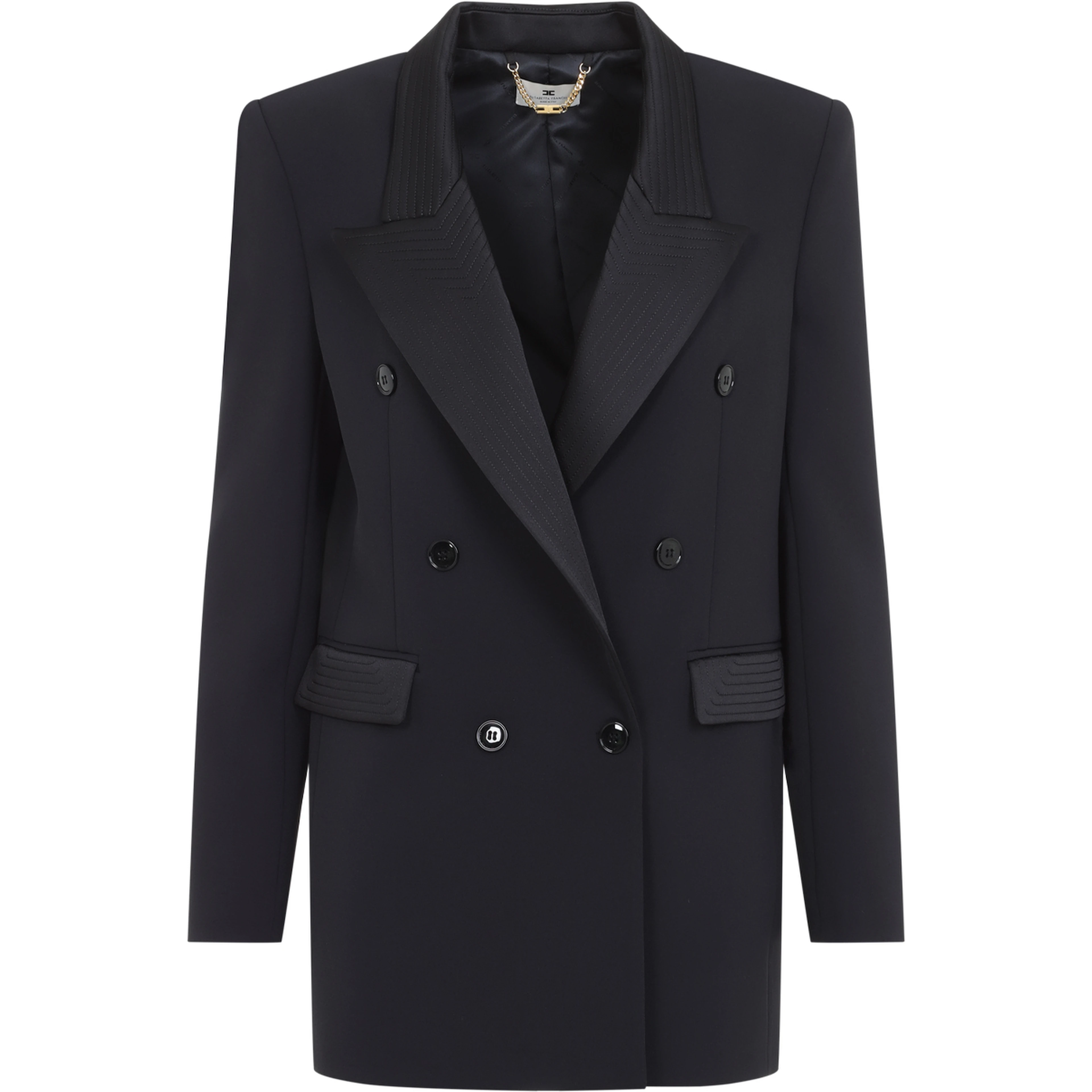 Elisabetta Franchi Satin Collar Jacket