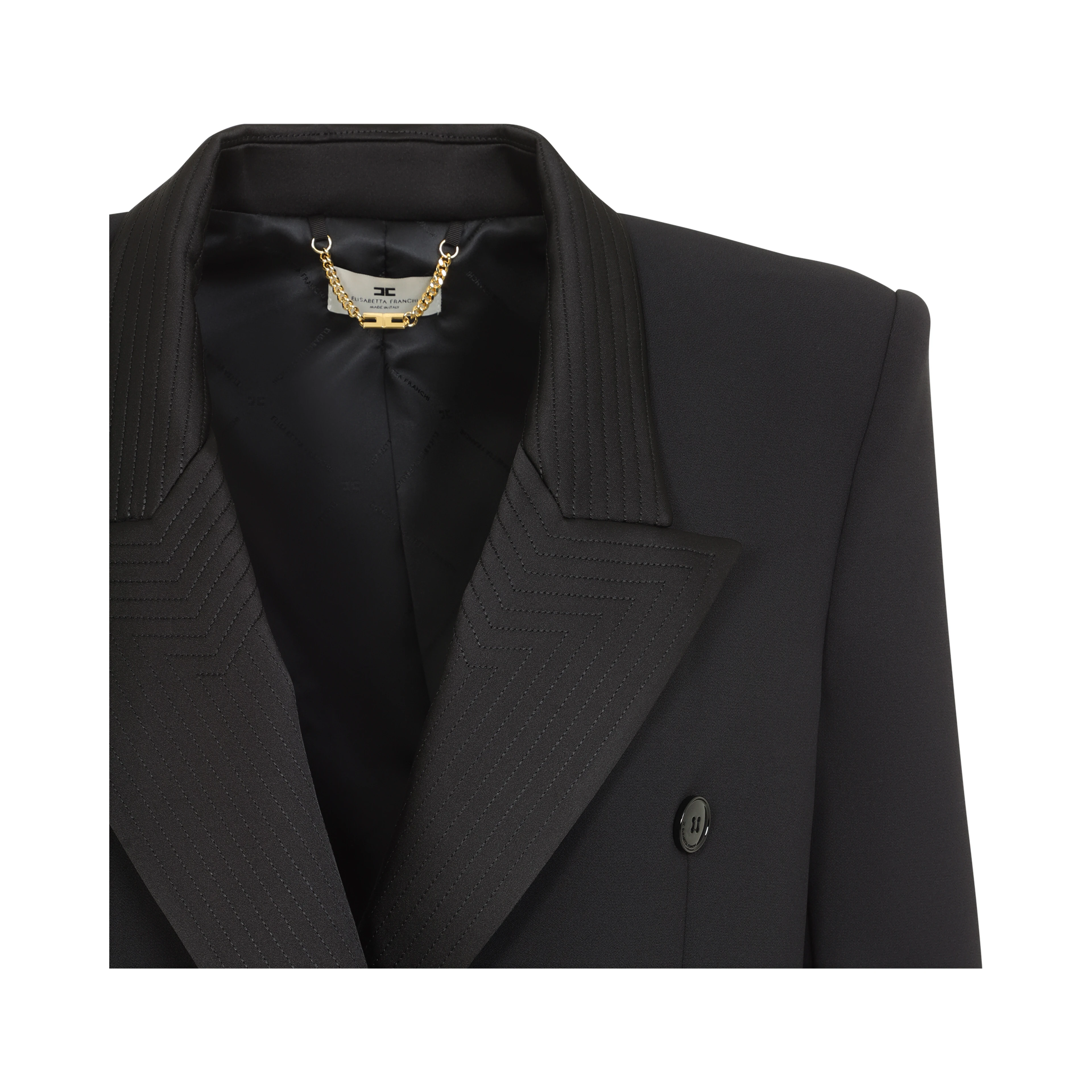 Elisabetta Franchi Satin Collar Jacket