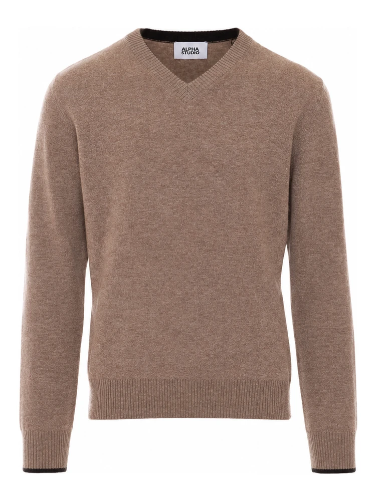 Alpha studio Sweaters Beige