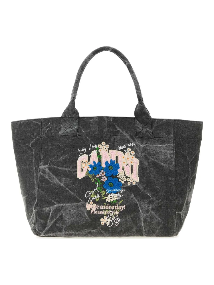 Medium Trapeze Easy Shopper Flower Print