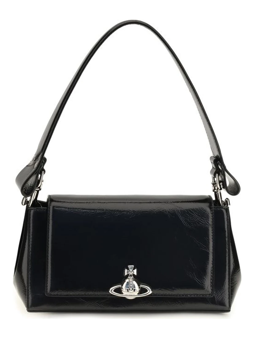 Black Calf Leather Bos Taurus Handbag