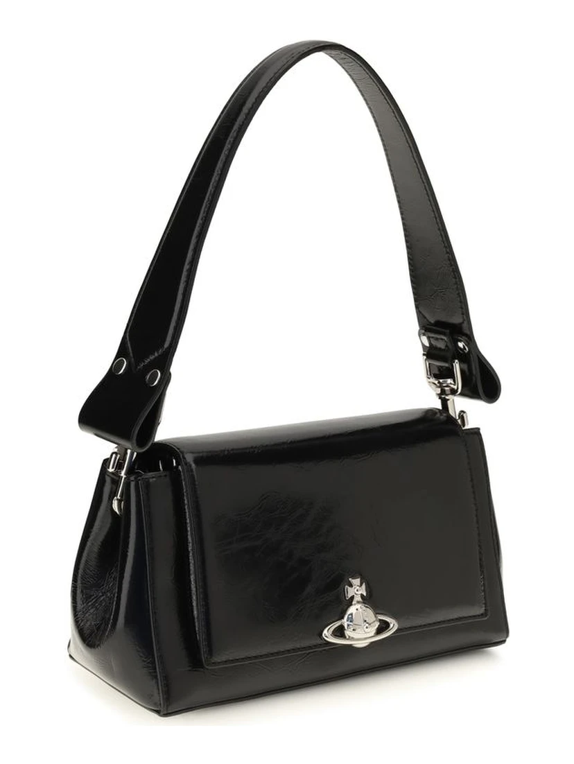 Black Calf Leather Bos Taurus Handbag