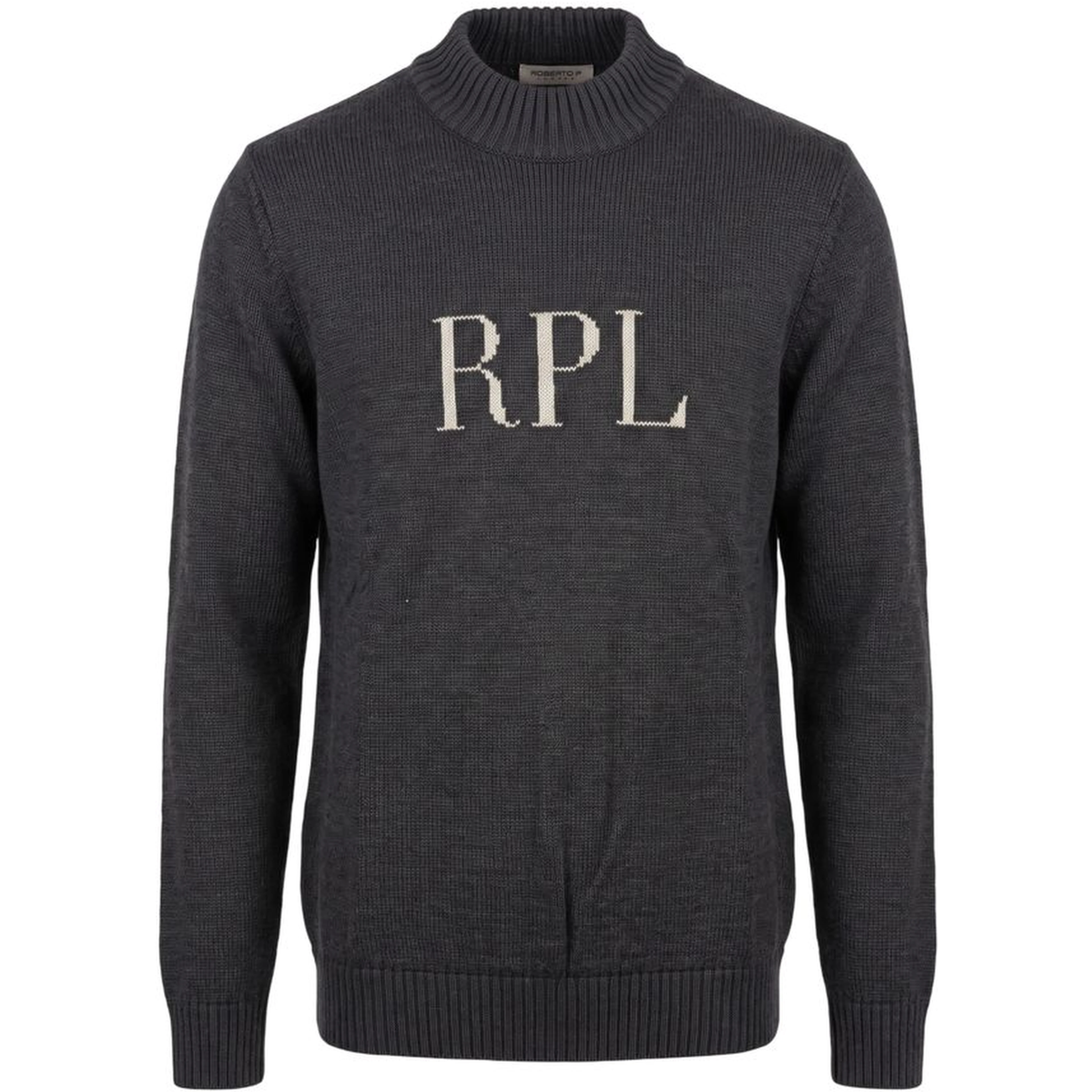 Grey Wool Men Sweater