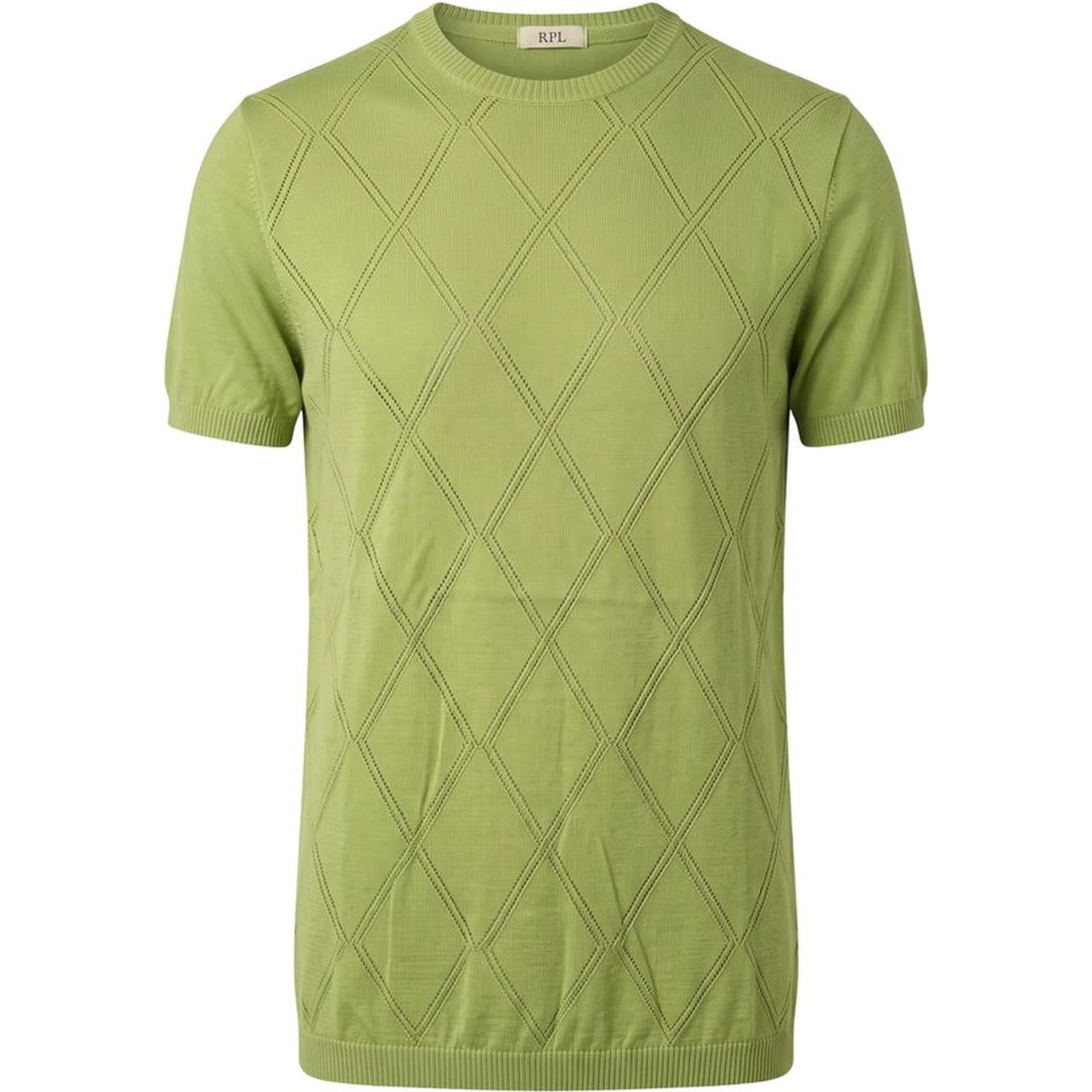 Green Cotton Men Sweater