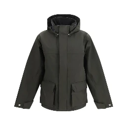 Black Polyester Parka
