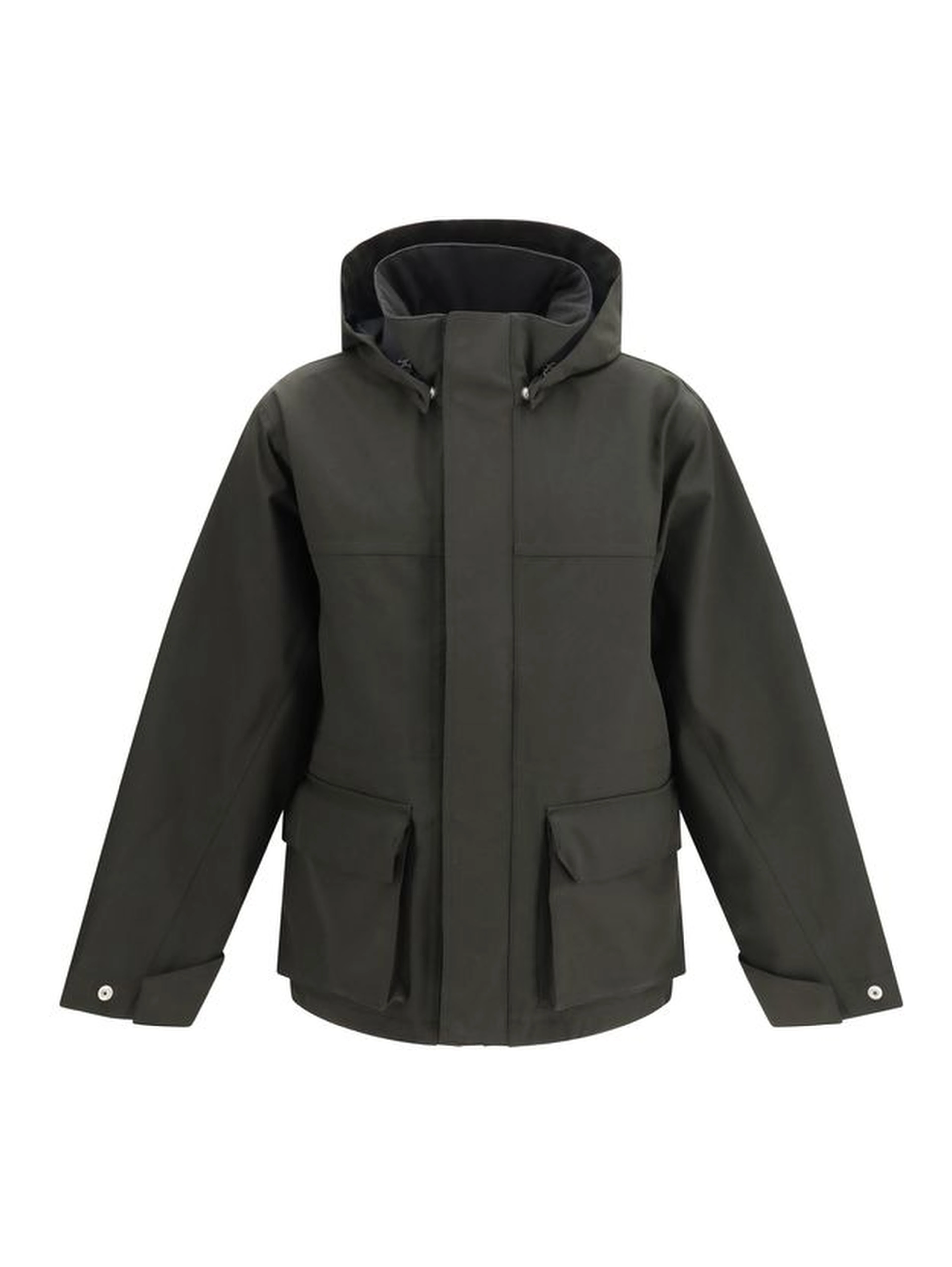 Black Polyester Parka